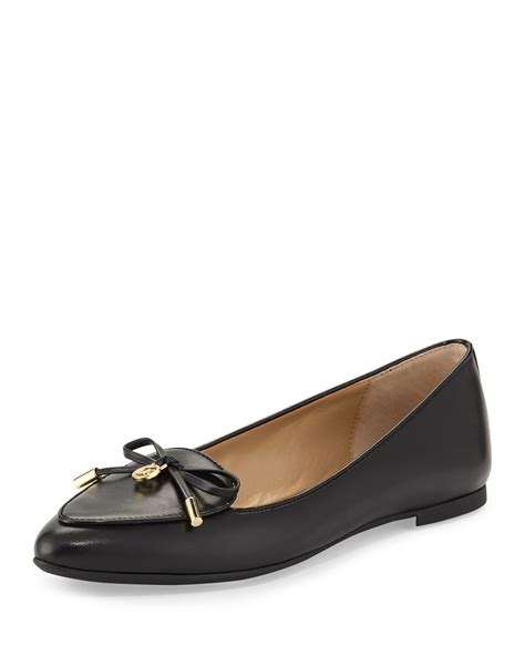 michael kors flats 6 black|Michael Kors denim flats.